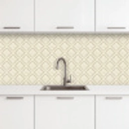 Floraal - Ornament - Beige keuken achterwand 2 middel 871 -3d