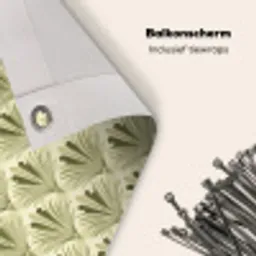 Klassiek - Waaier - Groen Balkonbeschermer Duitsland klein 596 -closeup_NL