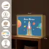 Raket - Planeten - Ruimte Light Box met batterij (Wandlamp kind) middel -USP_websiteoverzichtNL
