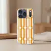 U-vorm - Retro - Oranje Telefoonhoesje iPhone 17 Pro klein 878 -sfeer2