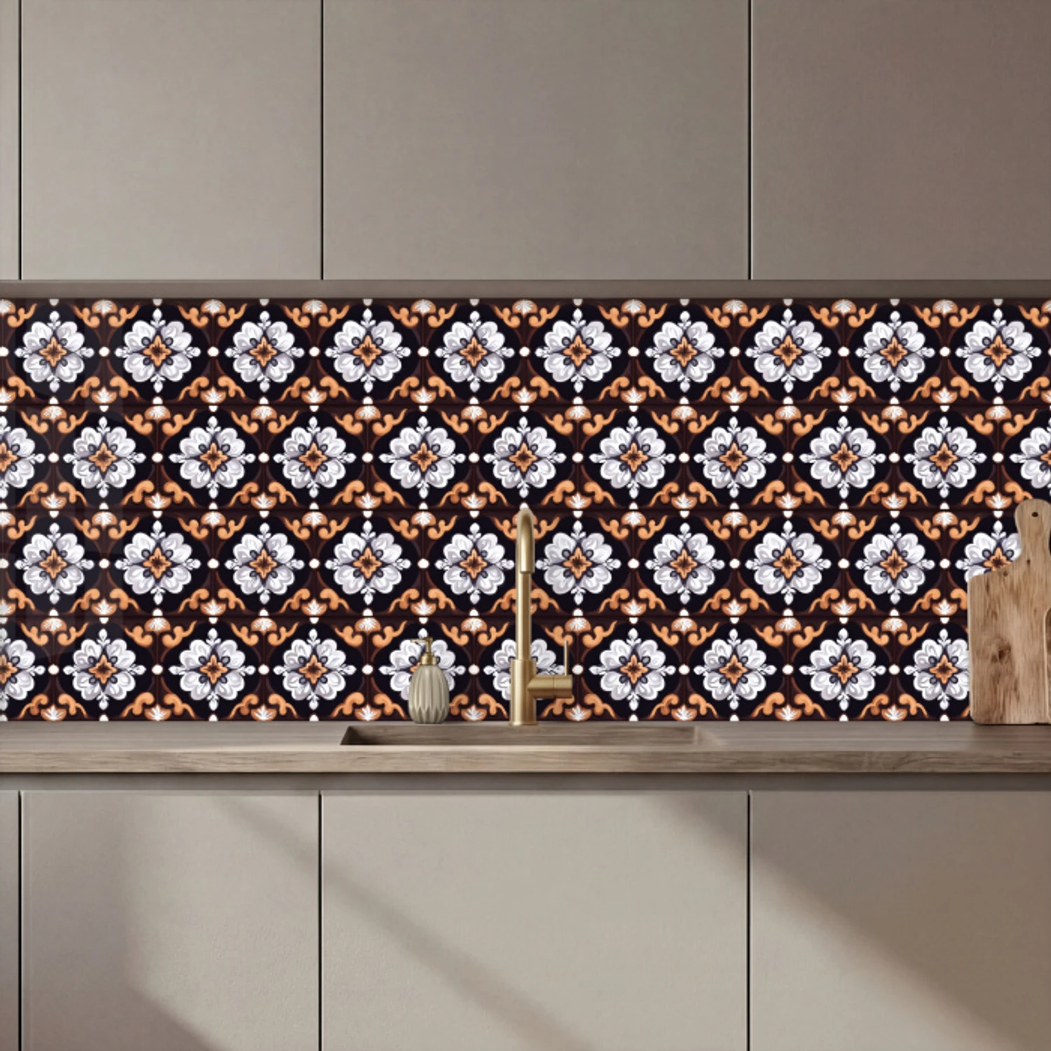 Kitchen splashback - traditional - Element - Colorful | Kitchenyeah.co.uk