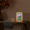 Aster - Paars - Bloem - Blaadjes Light Box met kabel (Tafellamp) klein -sfeer4