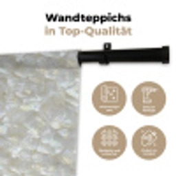 Parelmoerglans - Wit - Schelp Wandkleed katoen klein 269 -tsfeer2_DE