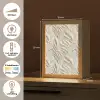 Textuur - Reliëf - Beige Light Box met kabel (Tafellamp) klein 925 -USP_NL