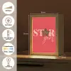Star girl - Rood - Panter - Ster Light Box met kabel (Tafellamp) klein -USP_NL
