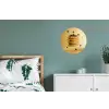Pannenkoeken - Eten - Honing - Geel Wandcirkel aluminium klein -slaapkamer
