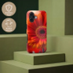 Oranje - Gerbera - Intens Toughcase MagSafe Apple iPhone 17 klein -USP_PrintM_DE