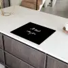 Quotes - Spreuken - Ik kook van jou - Liefde - Partner Inductie beschermer vinyl 3mm groot -sfeer8