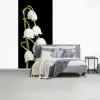 Lelietjes van dalen - Bloemen - Zwart - Flora fotobehang vinyl groot -slaapkamer