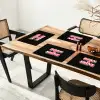 Quote - Regenboog - Roze - Zwart Placemat vinyl groot -zzsfeer4_Kitchenyeah-website