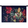 Boeket - Stilleven - Bloemen - Planten - Rood Wandkleed katoen klein -zz3d