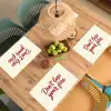 Don't lose your fire - Rood - Wit - Minimalistisch Placemat vinyl groot -zzsfeer5_Kitchenyeah-website