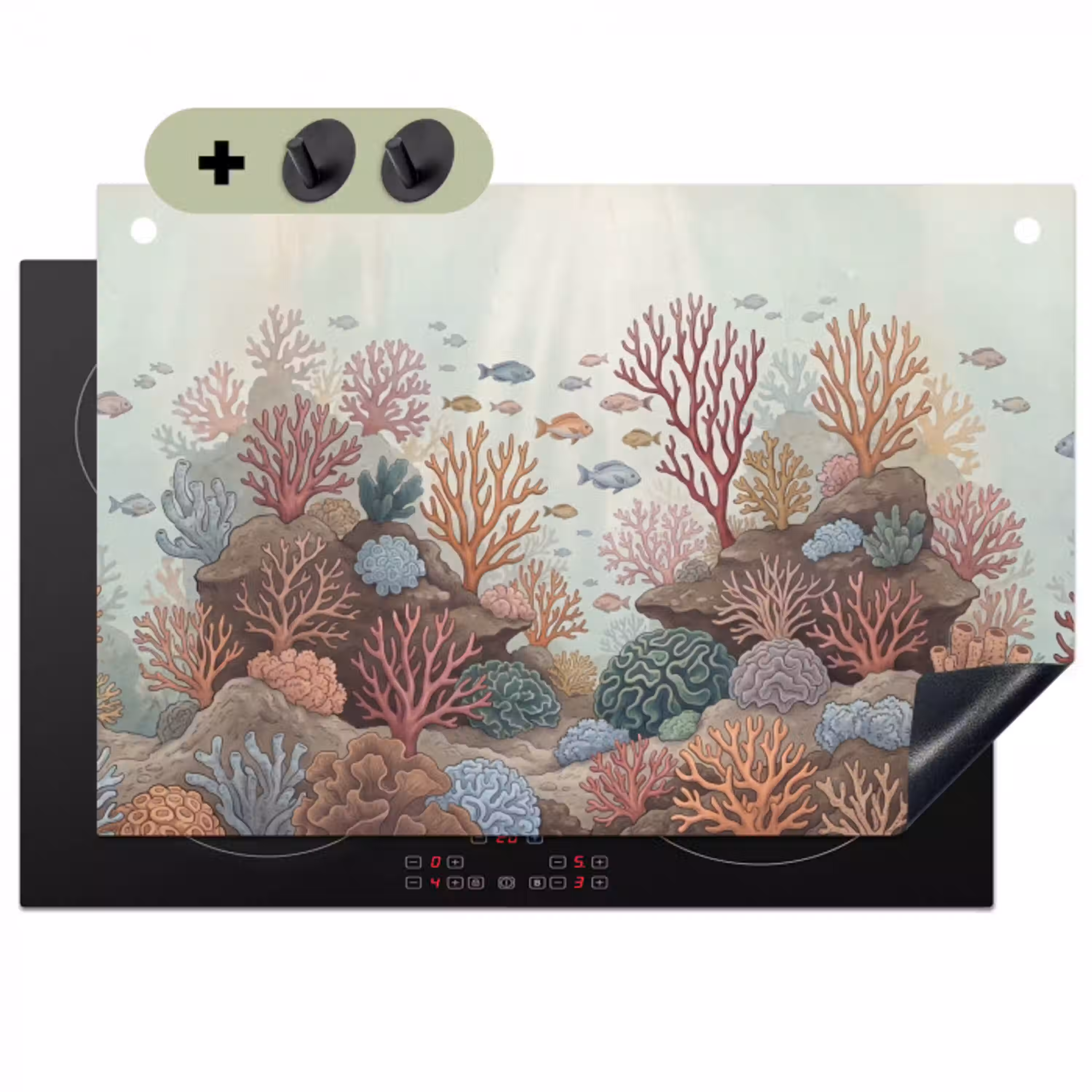 Onderwater - Koraal - Vis - Natuur Inductie beschemer met haakjes klein -3d
