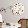 Terrazzo - Patroon - Wit - Terra Wandcirkel kunststof plaat 5mm dik klein 188 -sfeer4
