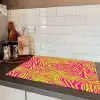 Neon - Zebra - Roze - Groen Inductie beschermer vinyl 3mm klein 276 -sfeer3