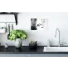 Eenden - Waterlelies - Riet - Zwart Muursticker klein -keuken