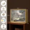 Vuurtoren - Golven - Storm Light Box met batterij (Wandlamp) middel -USP_websiteoverzichtNL