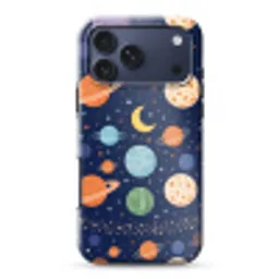 Ruimte - Planeten - Kleurrijk Toughcase MagSafe Apple iPhone 17 Pro Max klein -3d