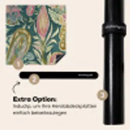 Patroon - Kleurrijk - Sierlijk - Groen Inductie beschermer vinyl 3mm middel -zzzzzzz-induclip_DE
