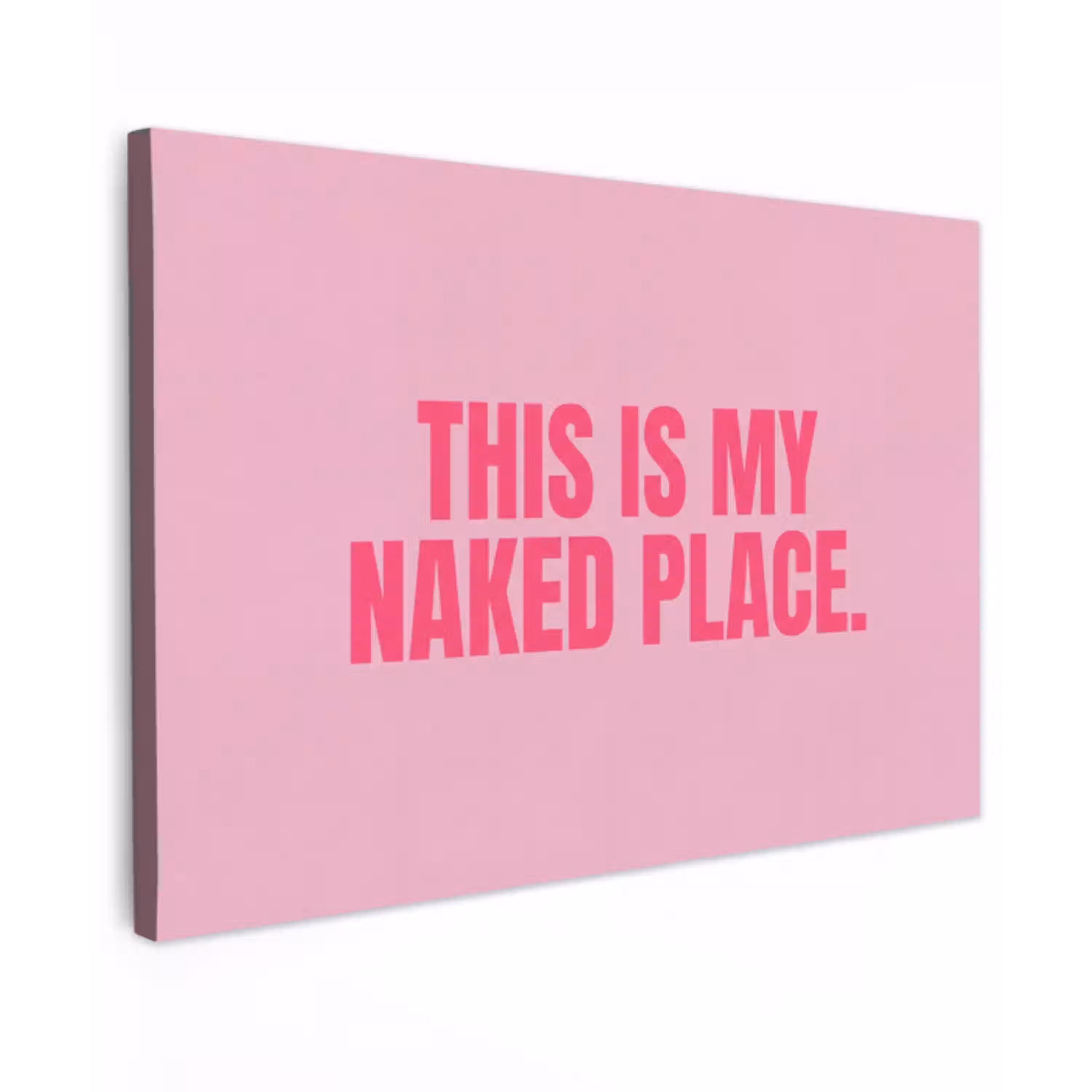 Tekst - Modern - Roze canvas 2cm klein -z3d