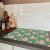 Groen - Katten - Stippen - Sterren Inductie beschermer vinyl 3mm klein 276 -sfeer3