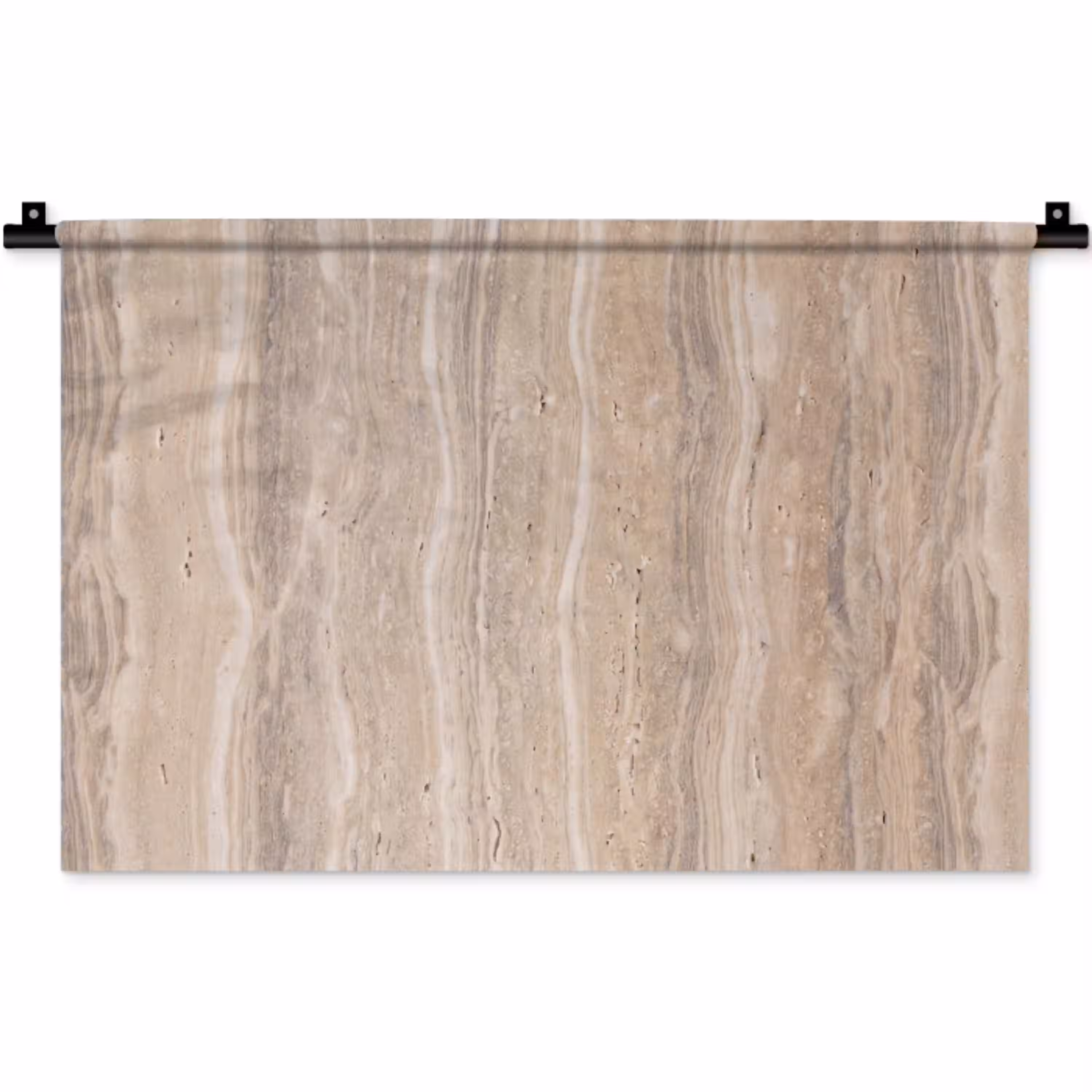 Steen - Patroon - Textuur - Natuurlijk - Beige Wandkleed katoen klein -zz3d