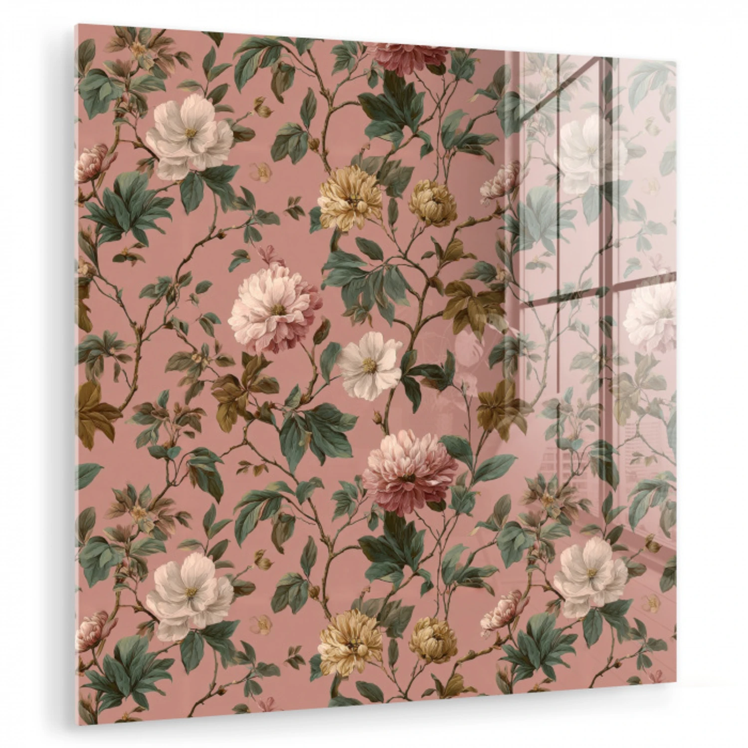 Bloemen - Klassiek - Roze plexiglas 5mm klein 11 -zzzproduct_nieuw