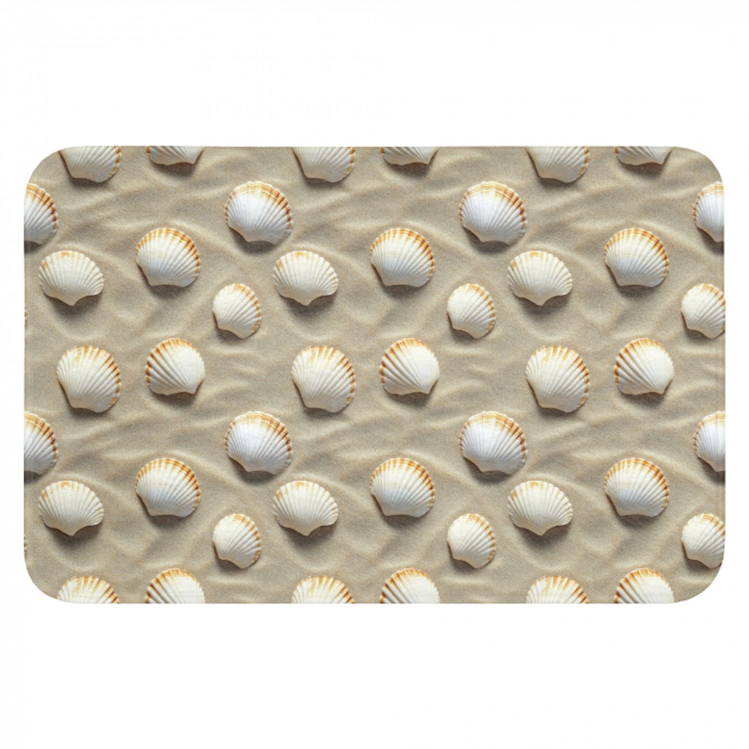 Schelpen - Zand - Maritiem WCmat klein 1009 -3d
