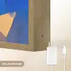 Vos - Oranje - Vormen - Abstract Light Box met batterij (Wandlamp) middel -USP_websiteoplaadbaarNL