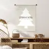 Kerstboom - Japandi - Christmas - Beige Wandkleed katoen klein -sfeer5