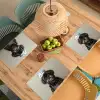 Kokskleding - Zwart - Hondje Placemat vinyl groot -zzsfeer5_Kitchenyeah-website