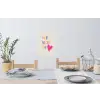 Hart - Valentijn - Tekst Muursticker klein -eettafel