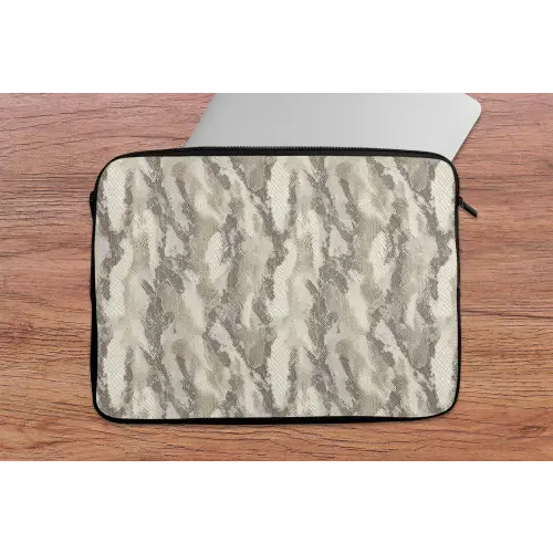 Slang - Patroon - Taupe laptophoes neopreen klein 279 -tafel