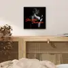 Wijn - Vrouw - Neon - Quote aluminium wit klein -sfeer3