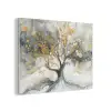 Boom - Modern - Abstract - Goud - Zwart - Wit PET vilt klein -3d