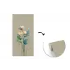Paradijsvogelbloemen - Blauwgroene bladeren - Beige fotobehang vinyl groot -3d