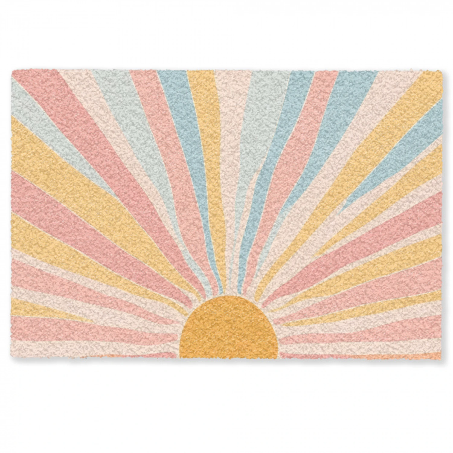 Illustratie - Zon - Pastelkleuren Deurmat klein -zkaufland3d