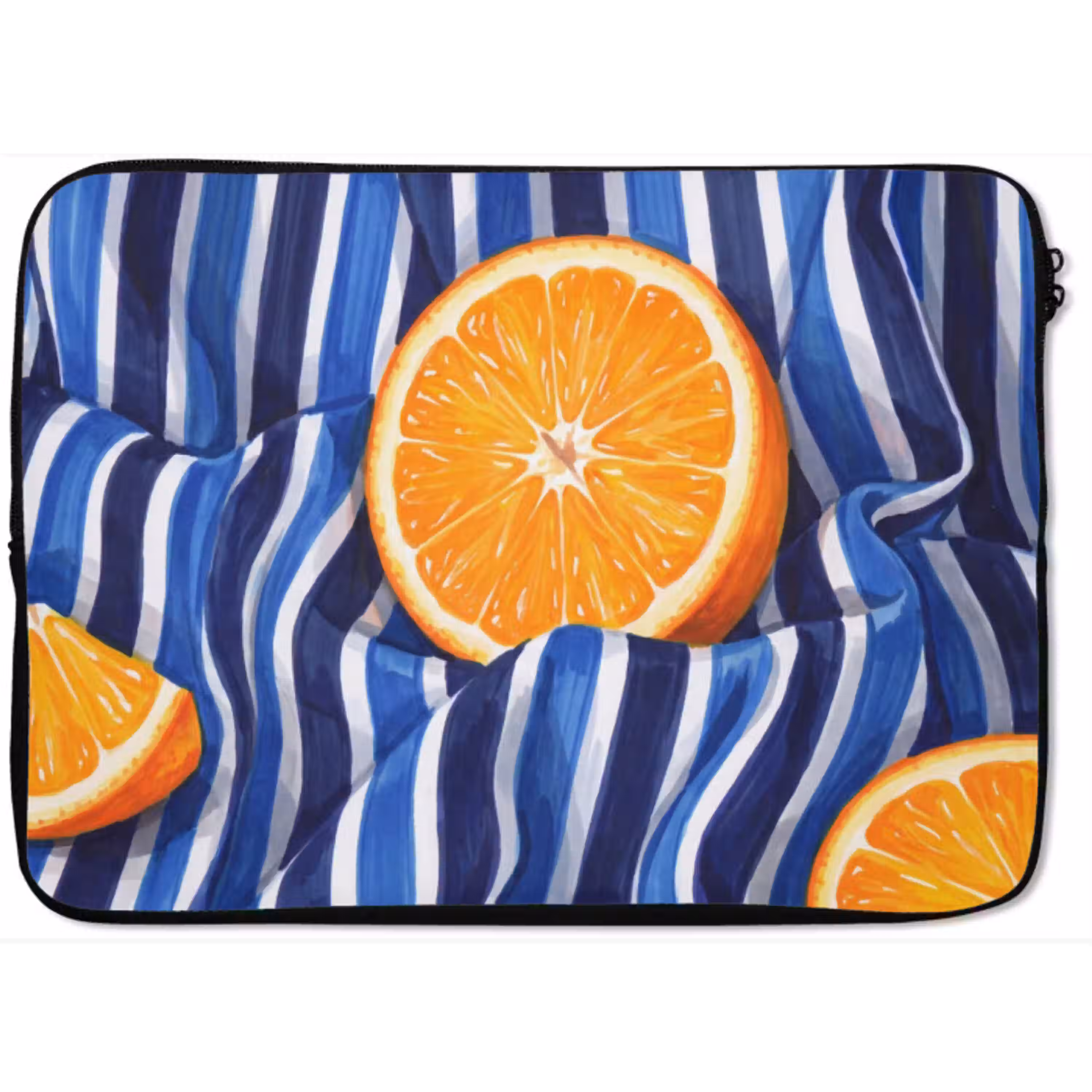 Eten - Fruit - Oranje laptophoes neopreen klein -zkaufland3dotto
