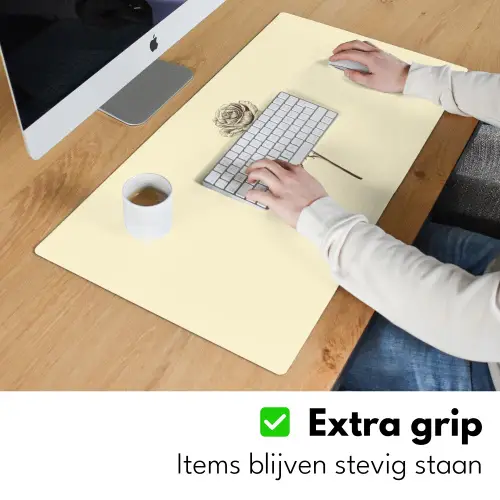 Illustratie - Zwart - Roos Muismat XXL klein -sfeer3