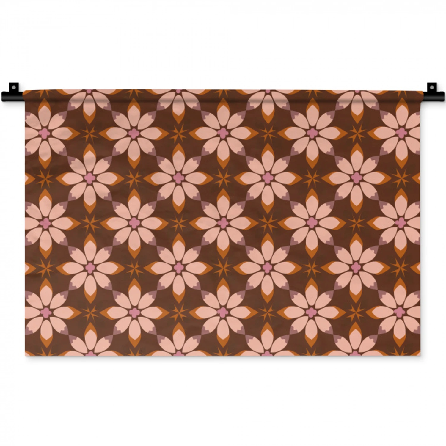 Klassiek - Retro - Bruin Wandkleed katoen klein 269 -zz3d