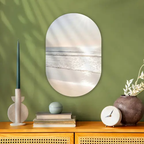 Zee - Zon - Zand Wandcirkel Ovaal Forex klein -sfeer2