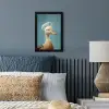 Eend - Koksmuts - Cute - Vogel fotolijst zwart zonder passe partout klein -sfeer3