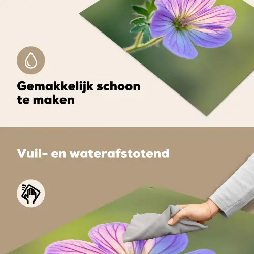 Bloem - Close up - Paars Inductie beschemer met haakjes klein -ky-schoon-nl