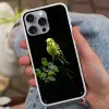 Parkiet - Tak - Bladeren - Geel Hoesje iPhone 16 Pro Max met koord klein -sfeer3