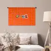 Cool - Stippen - Oranje Wandkleed katoen middel -sfeer4