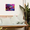 Cassetteband - Kleurrijk - Energiek tuinposter los doek klein -sfeer7