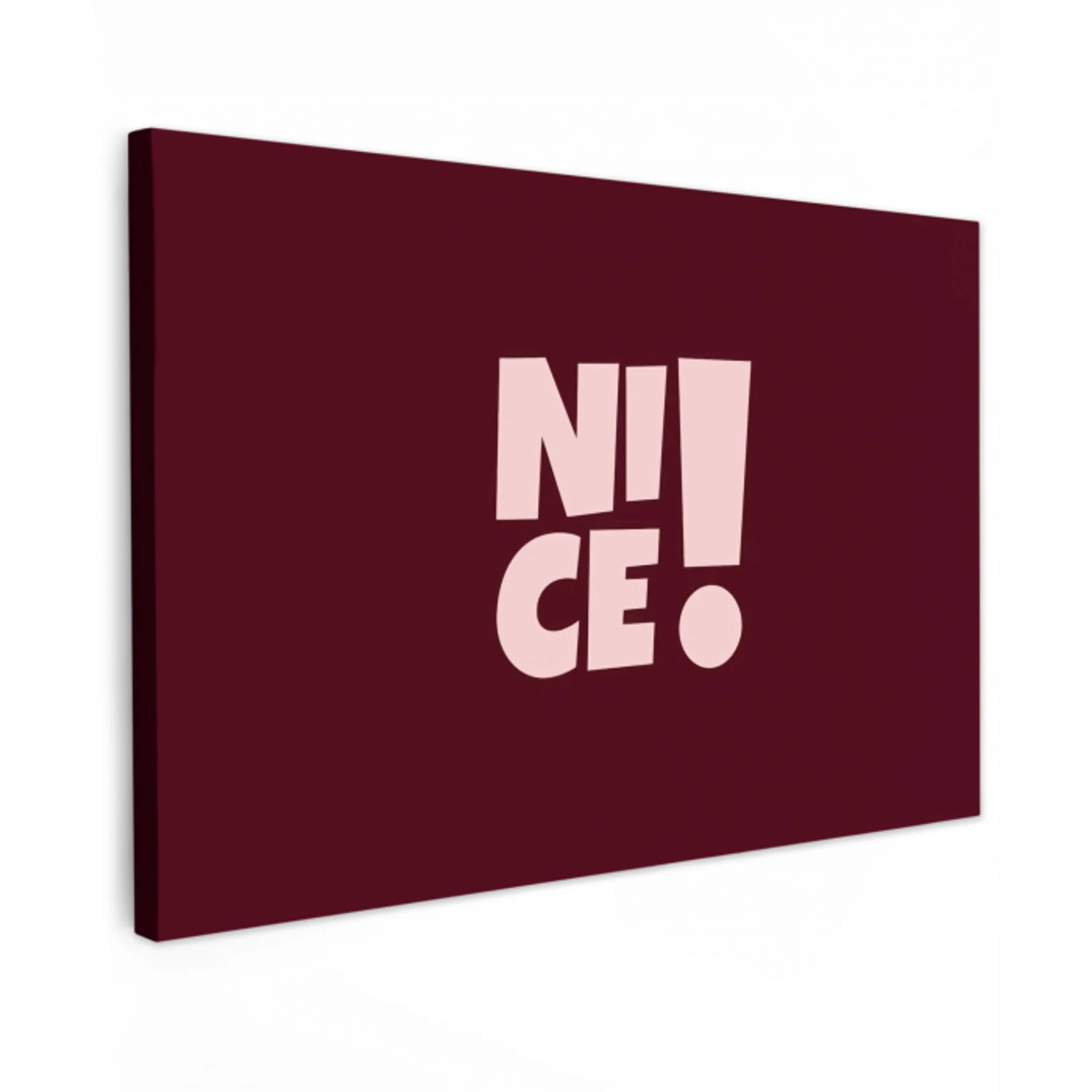 Nice - Uitroepteken - Rood canvas 2cm klein -z3d