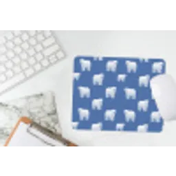 IJsbeer - Patroon - Blauw muismat rubber klein 262 -witbureau