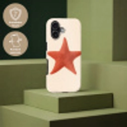 Zeester - Bobbels - Rood Toughcase MagSafe Apple iPhone 17 klein -USP_PrintM_DE