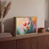 Dromerig - Bloemen - Verfijnde details Light Box met batterij (Wandlamp) middel -sfeer2